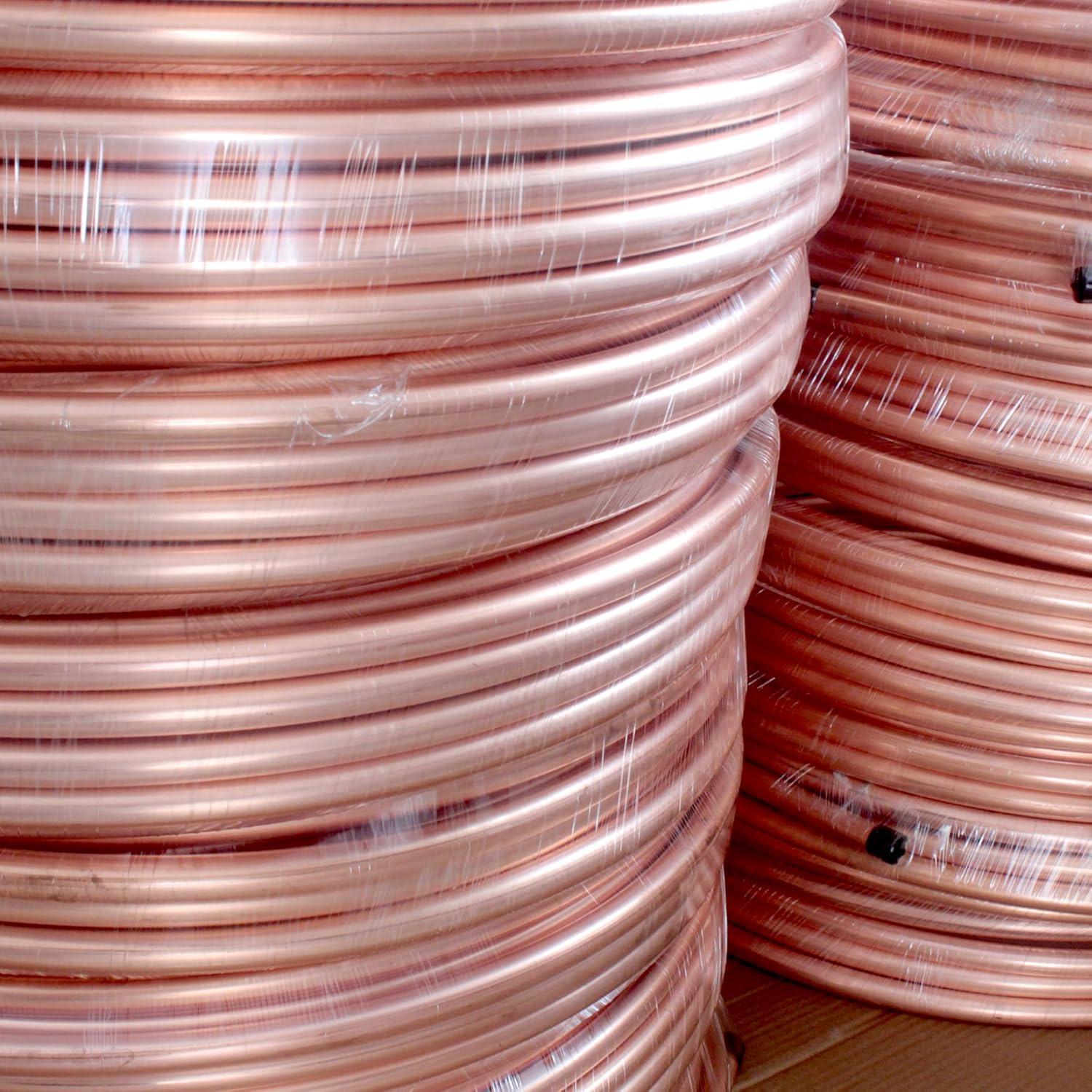 50Ft 1/4 OD Copper Tubes ACR Refrigeration Copper Tubing, 99.9% Pure Thick ASTM B280 Soft Coil, T2 Seamless Round Tube for HVAC System,Industry,Air Conditioner,Refrigerator,DIY