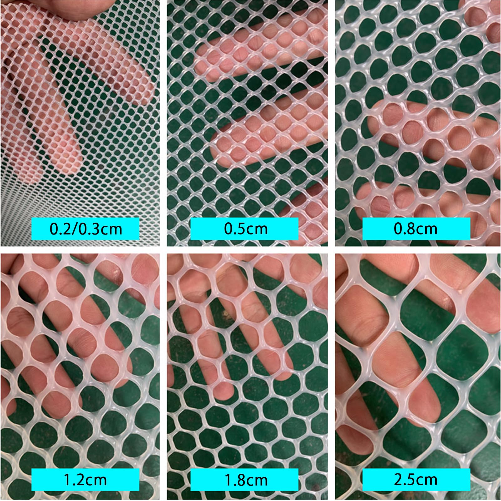 Plastikowa siatka na trawę, odporna na promieniowanie UV, mata chroniąca przed kretami, odporna na warunki atmosferyczne, ochrona przed murawą, biały/czarny/zielony, rozmiar rolki 1,0 m szerokość 1,8