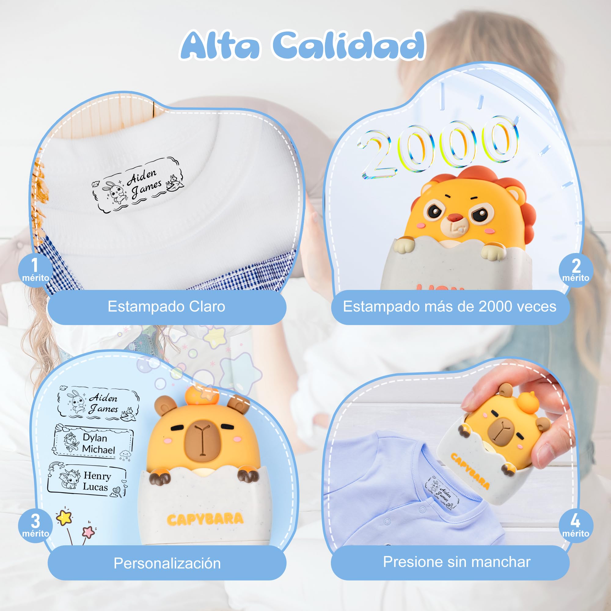 Easycosy Sello Libros Relieve Personalizado, Boda Embosador de Libros Ex Libris Personalizado, Sello en Relieve Personalizado con Nombre, Embosser para Libro