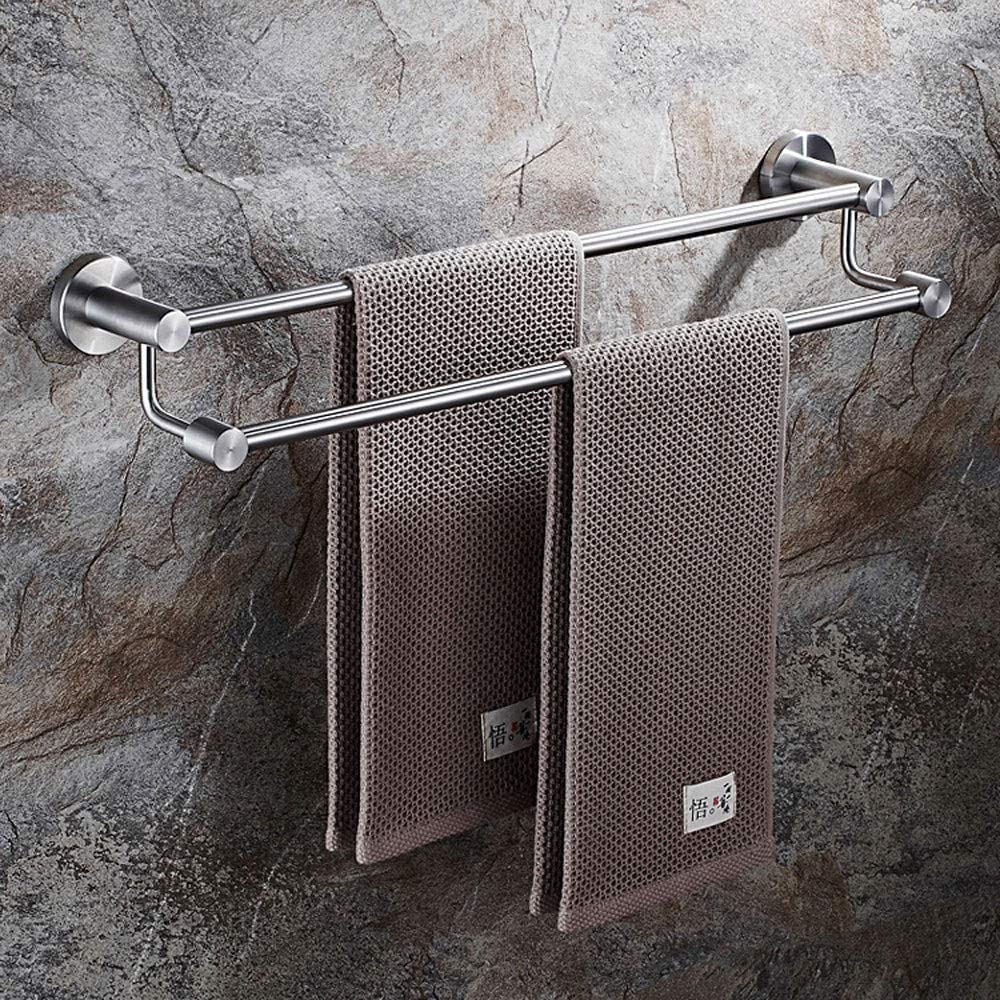 Portasciugamani doppio da parete in acciaio inossidabile 304 da 40 cm(40Cm)