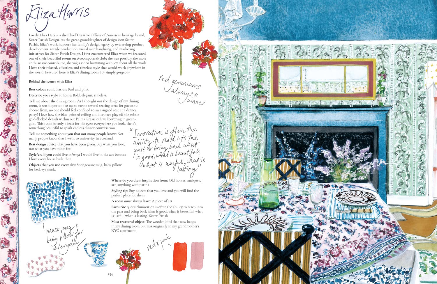SJ Axelby’s Interior Portraits: Homes of leading creatives explored through gorgeous watercolour painting