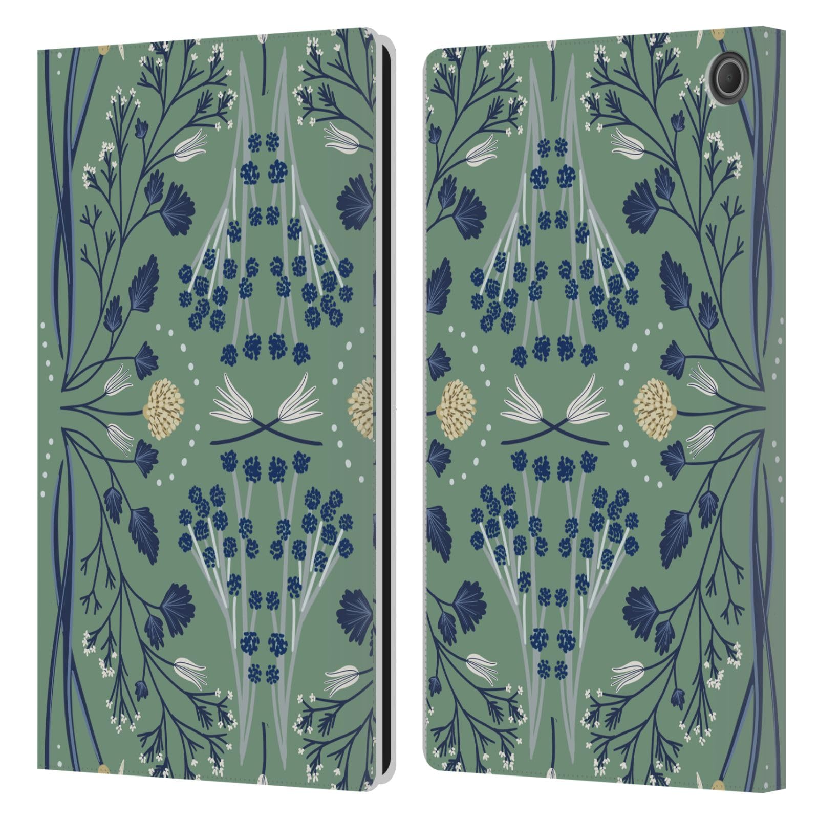 Housse portefeuille cuir Amazon Fire Max 11 finition Anis Illustration premium - 7