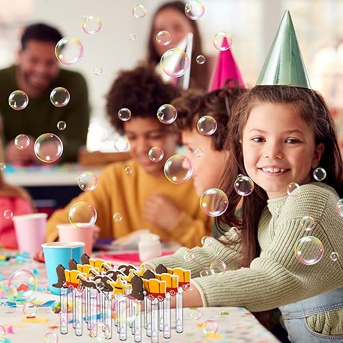 Miniatura 8 de Foilswirl 30 piezas de recuerdos de fiesta de burbujas para niños y niñas, mini varitas de burbujas, tubo a granel para hacer burbujas, bolsas de