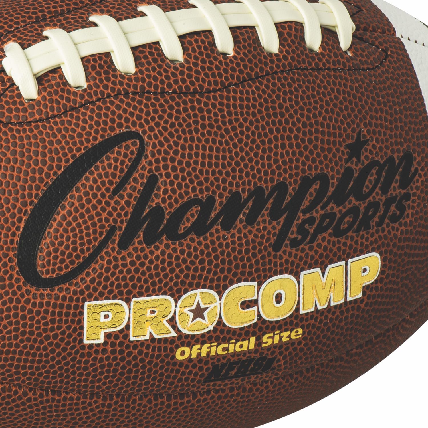 Champion Sports Official Size Composite Football, Brown (CF100)
