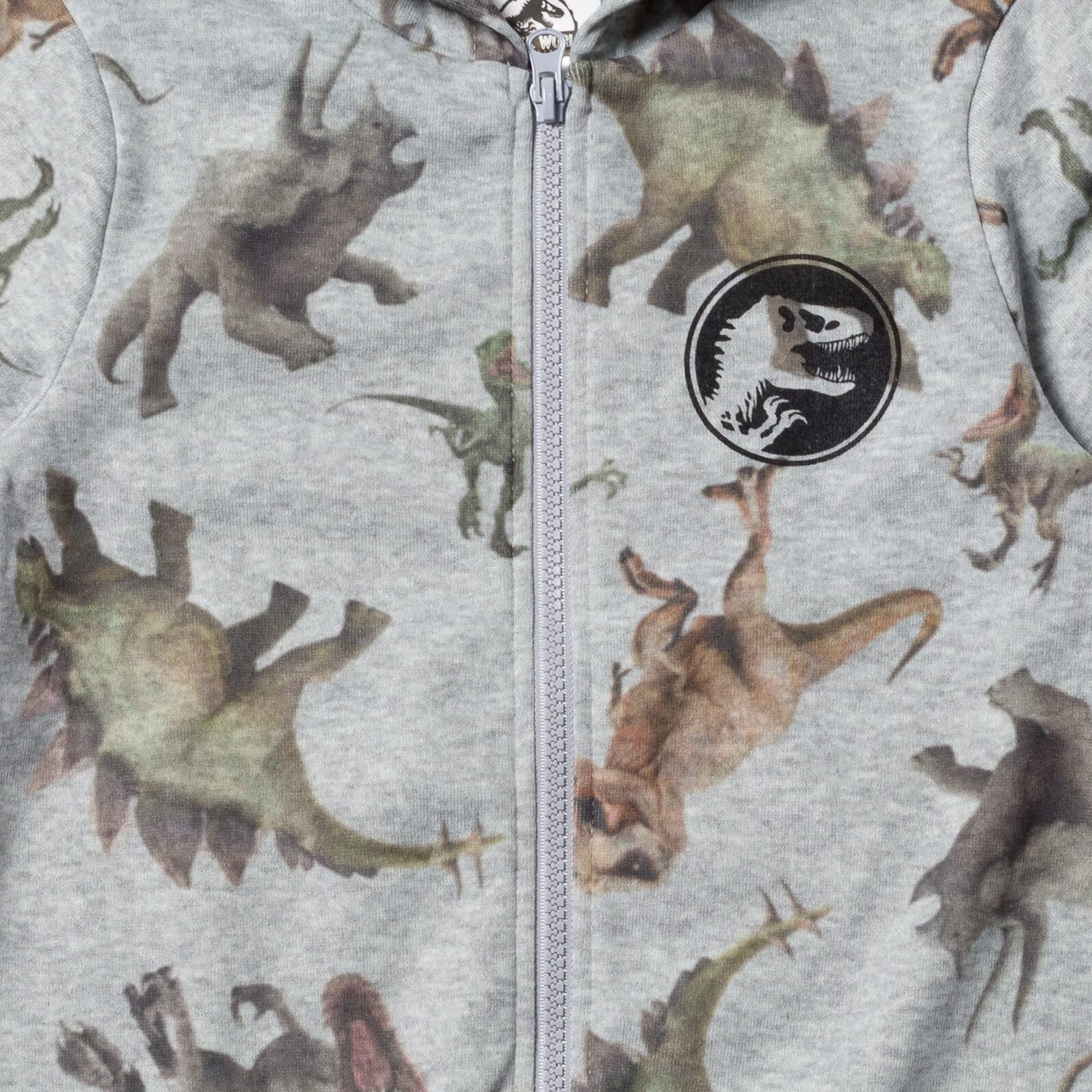 Jurassic World Dinosaurier-T-Rex-Fleece-Kapuzenpullover-Set mit Reißverschluss für kleine Kinder bis große Kinder