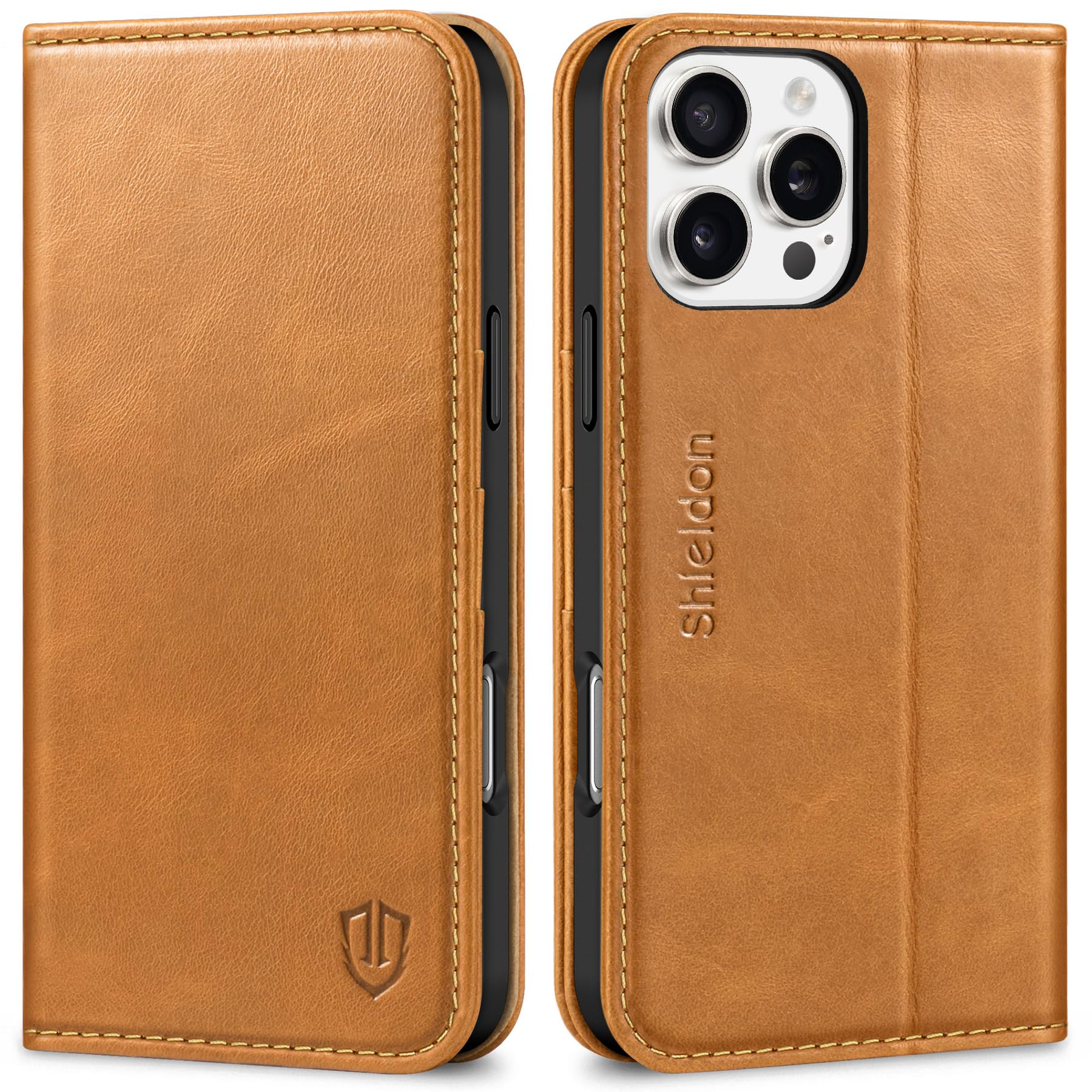 SHIELDON iPhone 16 ProMax 手帳型 本革 レトロブラウン Amazon.co.jp: SHIELDON iPhone 16 ProMax 対応ケース 手帳型 本