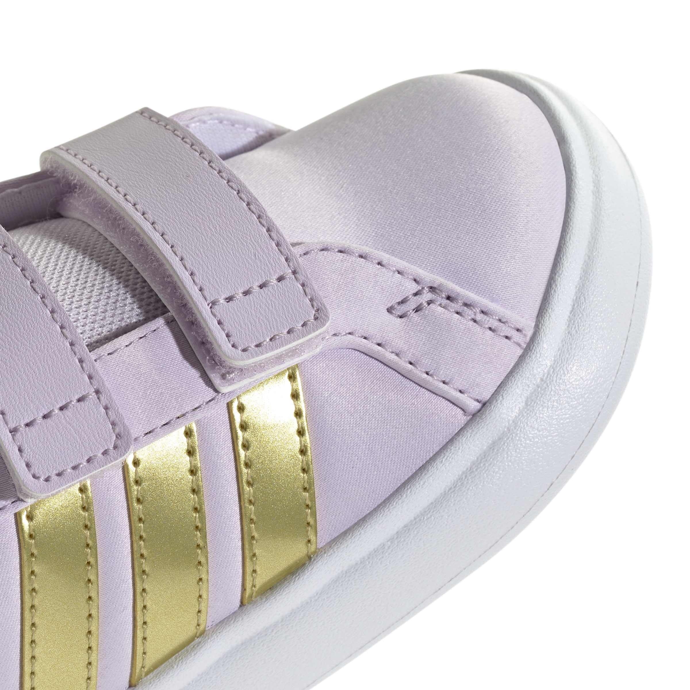 adidas Mixte bébé adidas Disney Frozen Grand Court 3.0 Shoes Infants, Glow Blue/Gold met./Ice Lavender, 26 1/2 EU