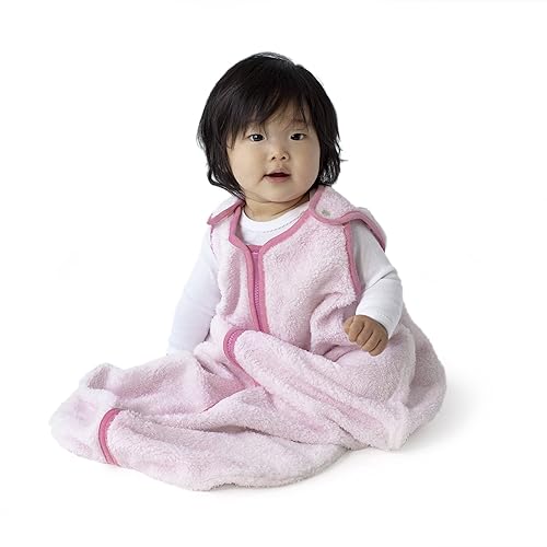 baby deedee Sleep Nest Teddy - Saco de dormir para bebé, color rosa, grande (18-36 meses)