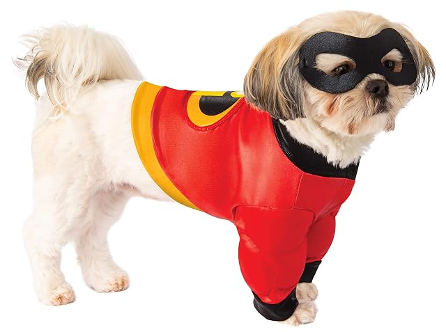 Rubies Disney: Increíbles 2 - Camisa y máscara de Disfraz para Mascotas, pequeña para Fiestas temáticas…