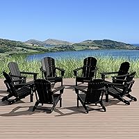 Vista 203 de WestinTrends Malibu - Juego de 2 sillas Adirondack plegables de polietileno para exteriores, color lima