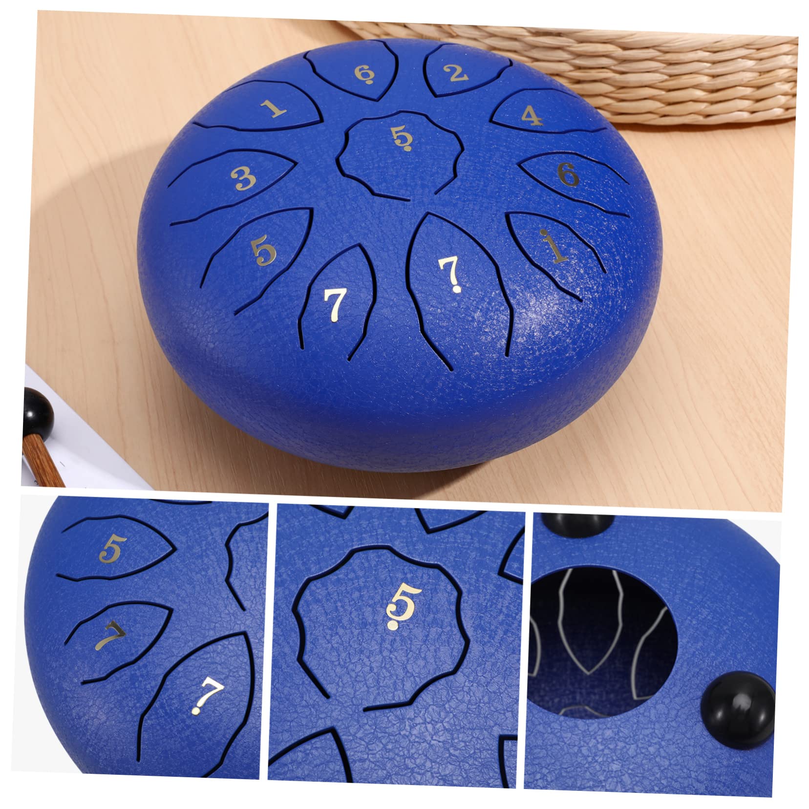 VICASKY Batería Etérea De De Lengüetas De Percusión con Baquetas Libro De Música y Bolsa De Almacenamiento Adultos Instrumento De Percusión para Aprender Tocar El