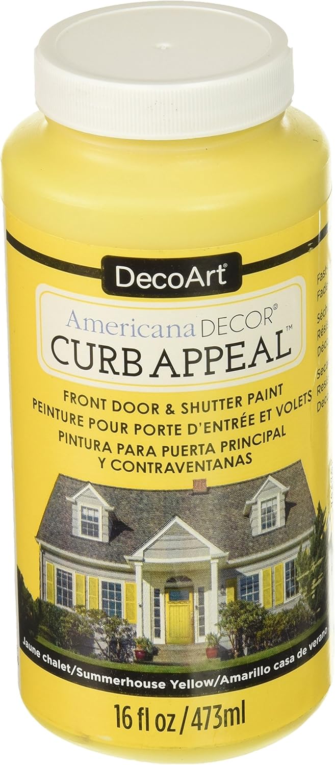 Decoart Decadca-65.08 Americana Decor CurbAppeal16oz, Yellow
