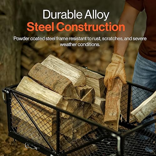 Miniatura 8 de SuperHandy Carro de servicio utilitario Carretilla eléctrica de 48 V CC alimentado 660 libras de carga y 1000 libras + capacidad de transporte