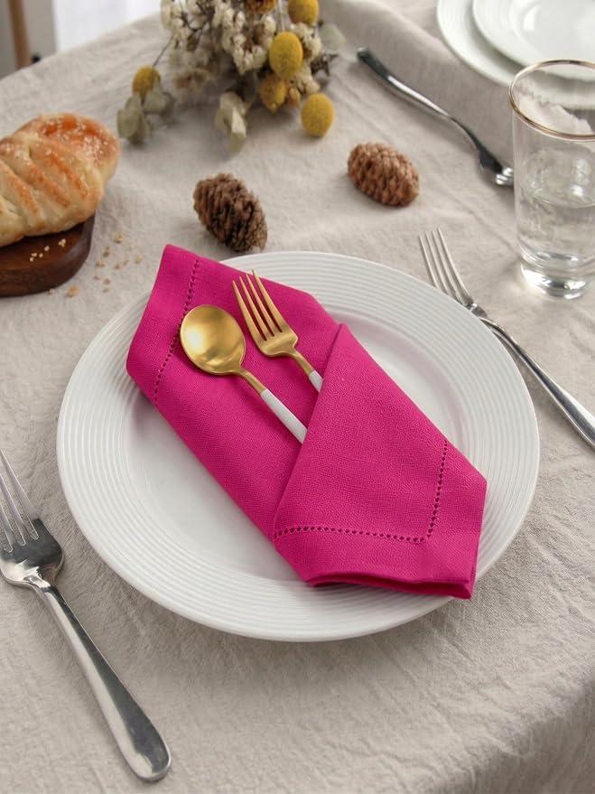 Servilletas de Tela Palisa Hot Pink Algodón 12 Piezas 45.72 cm miniatura 5