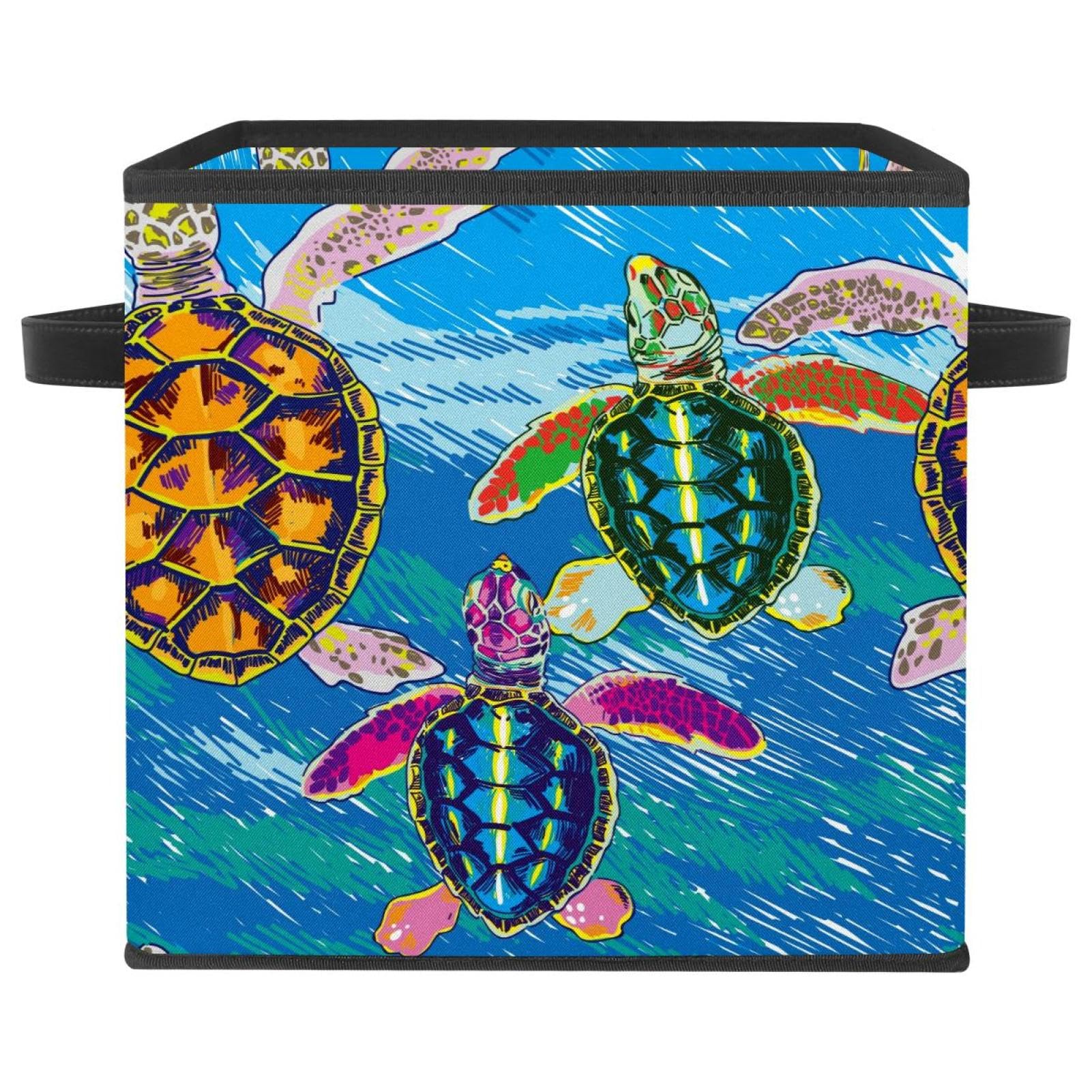 Boîte de rangement pliable bac tissu cube pour jouets et livres