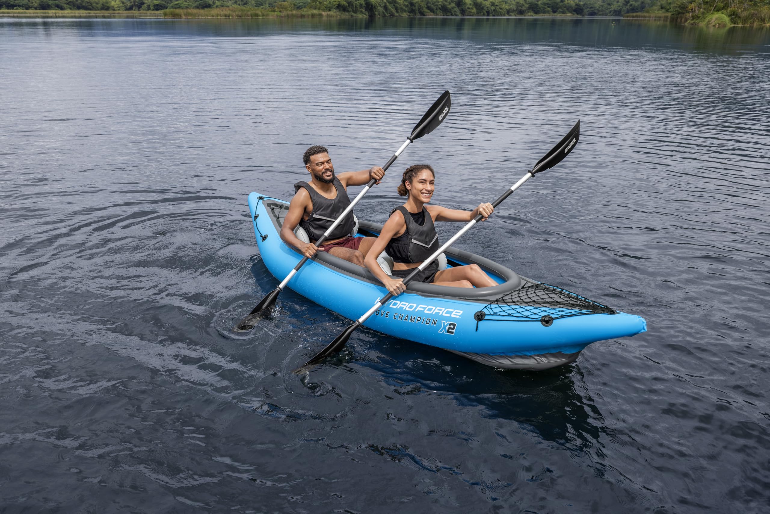 Bestway Hydro-Force Cove Champion X2 Kayak Inflable 2 Plazas con Bomba y Accesorios