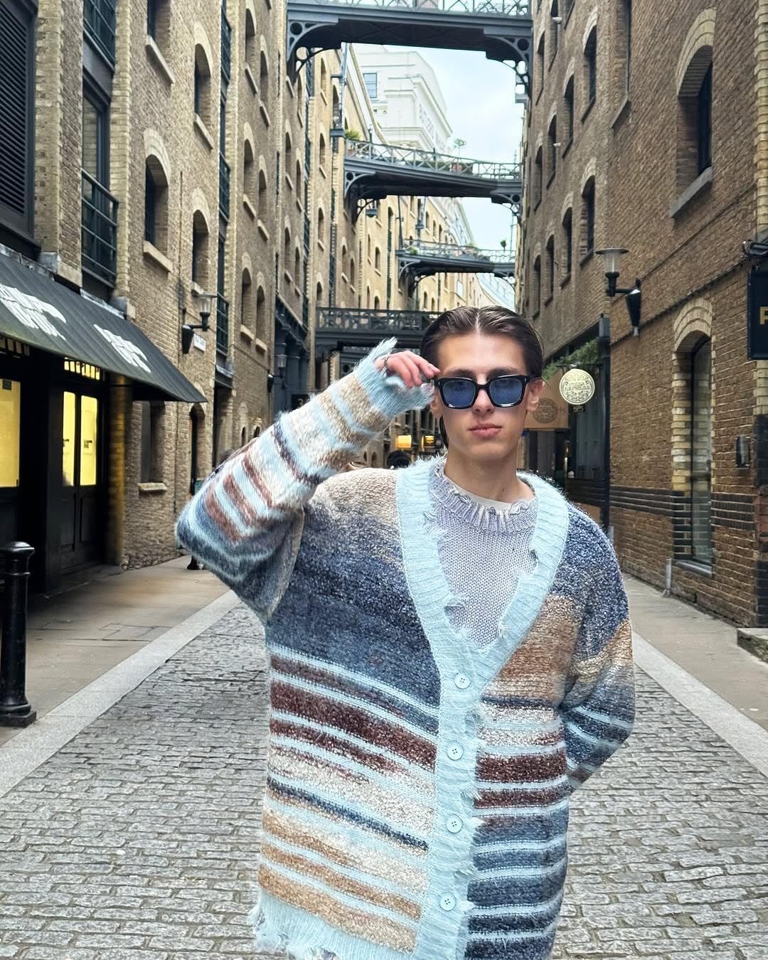 Aelfric Eden Cardigan Sweater Open Front Casual Knit Cardigans Pinstripe Fashion Sweaters Y2k 2025 Outfits - Image 3