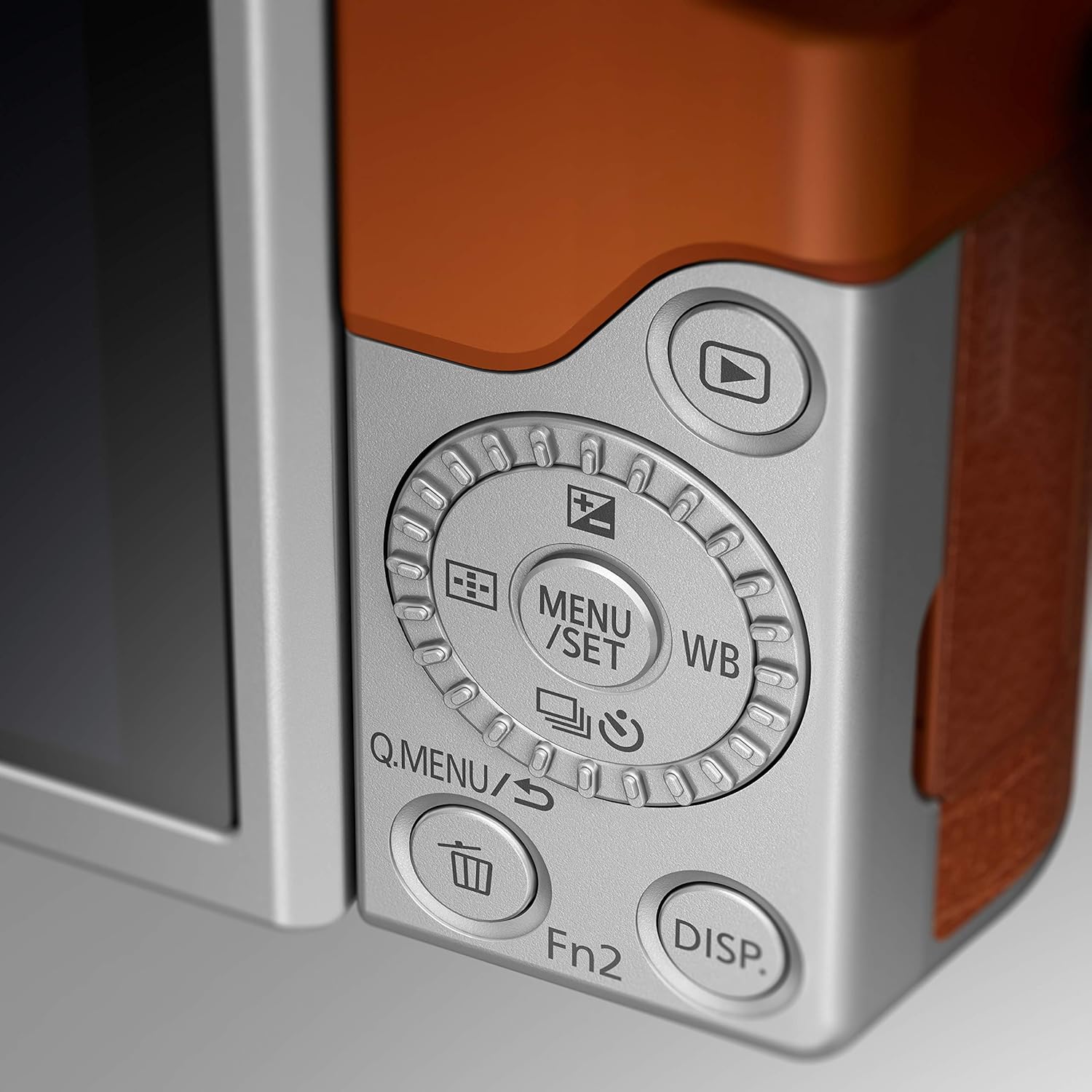 Rear view of Panasonic LUMIX G DC-GF9K camera showing control buttons