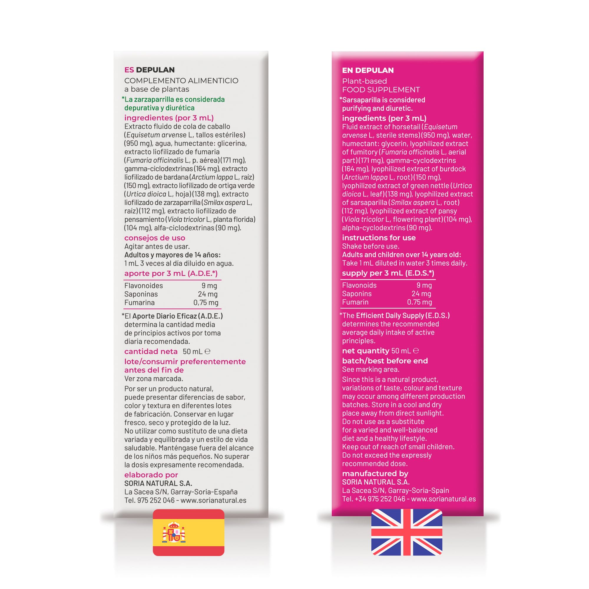 Soria Natural Composor 19 Depulan Complex- Favorece la Desintoxicación, Limpieza Interna - Mejora la Función Hepática y Renal - Botella de 50ml