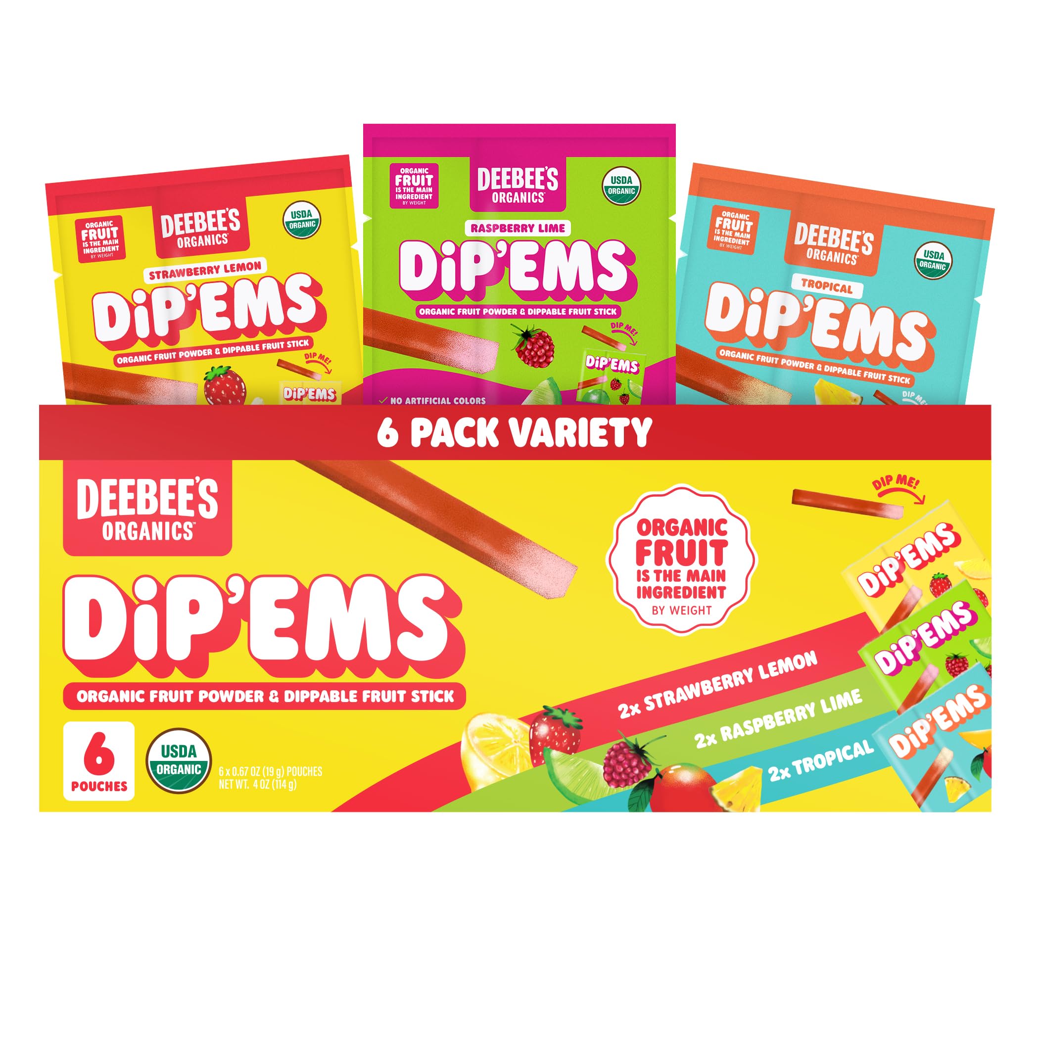 DeeBees Organics DipEms Fruit Snacks