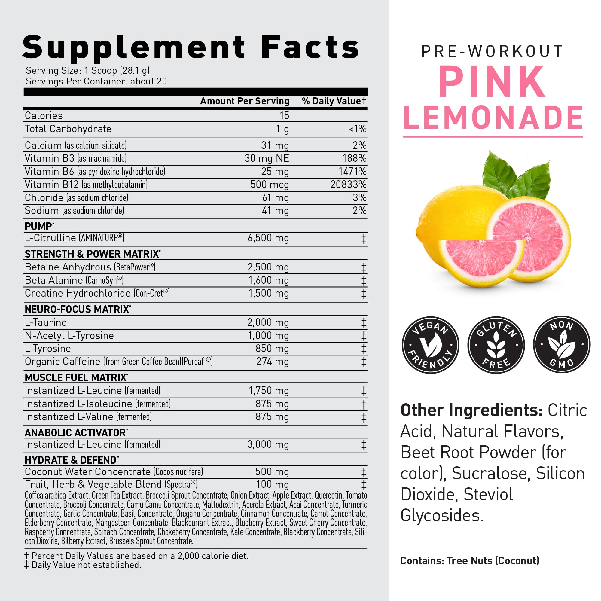 Kaged Original Pre Workout Powder | Pink Lemonade | 20 Servings — Amazon image 6