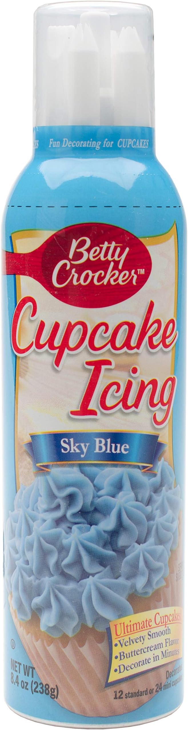 Signature Brands Betty Crocker: Decorating Cupcake Sky Blue Icing, 8.4 Oz