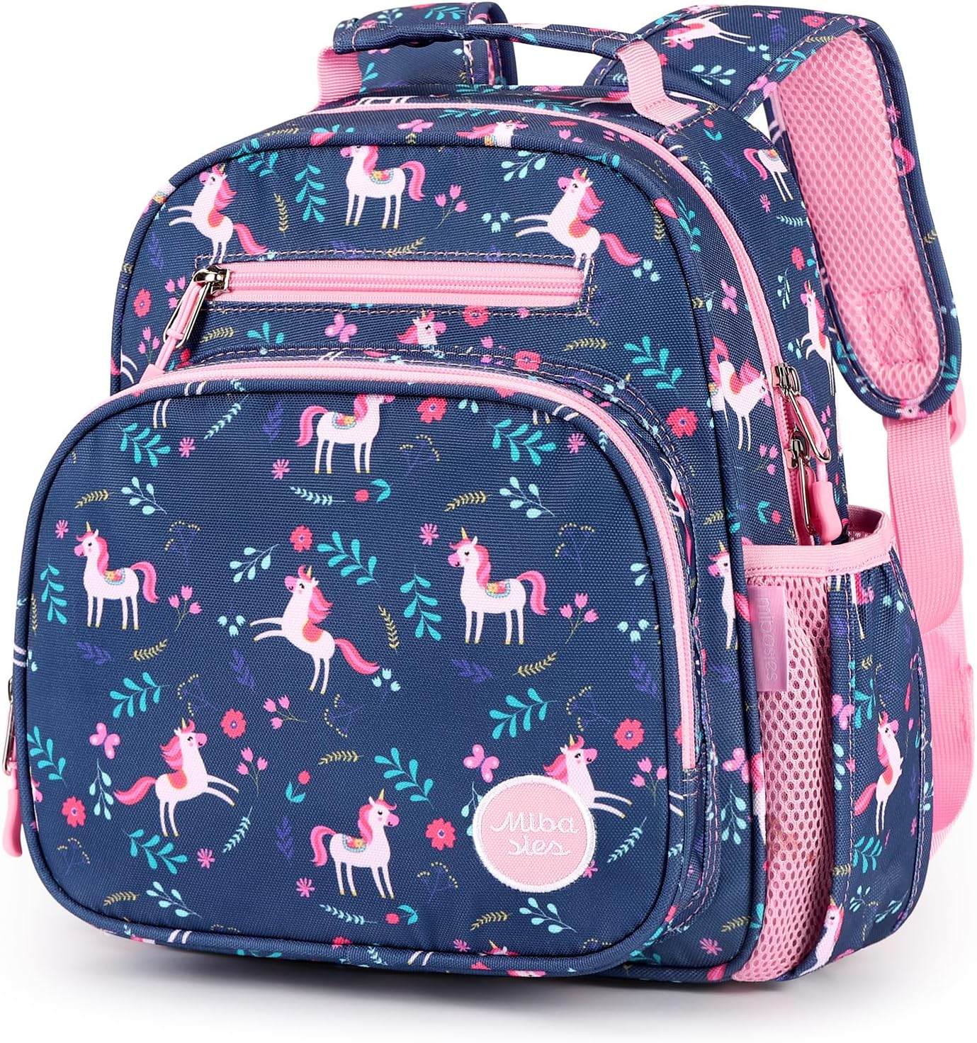 mibasies Toddler Backpack for Girls 2-4: Preschool Kindergarten Backpack - Cute Kids Backpacks for Girls - Unicorn