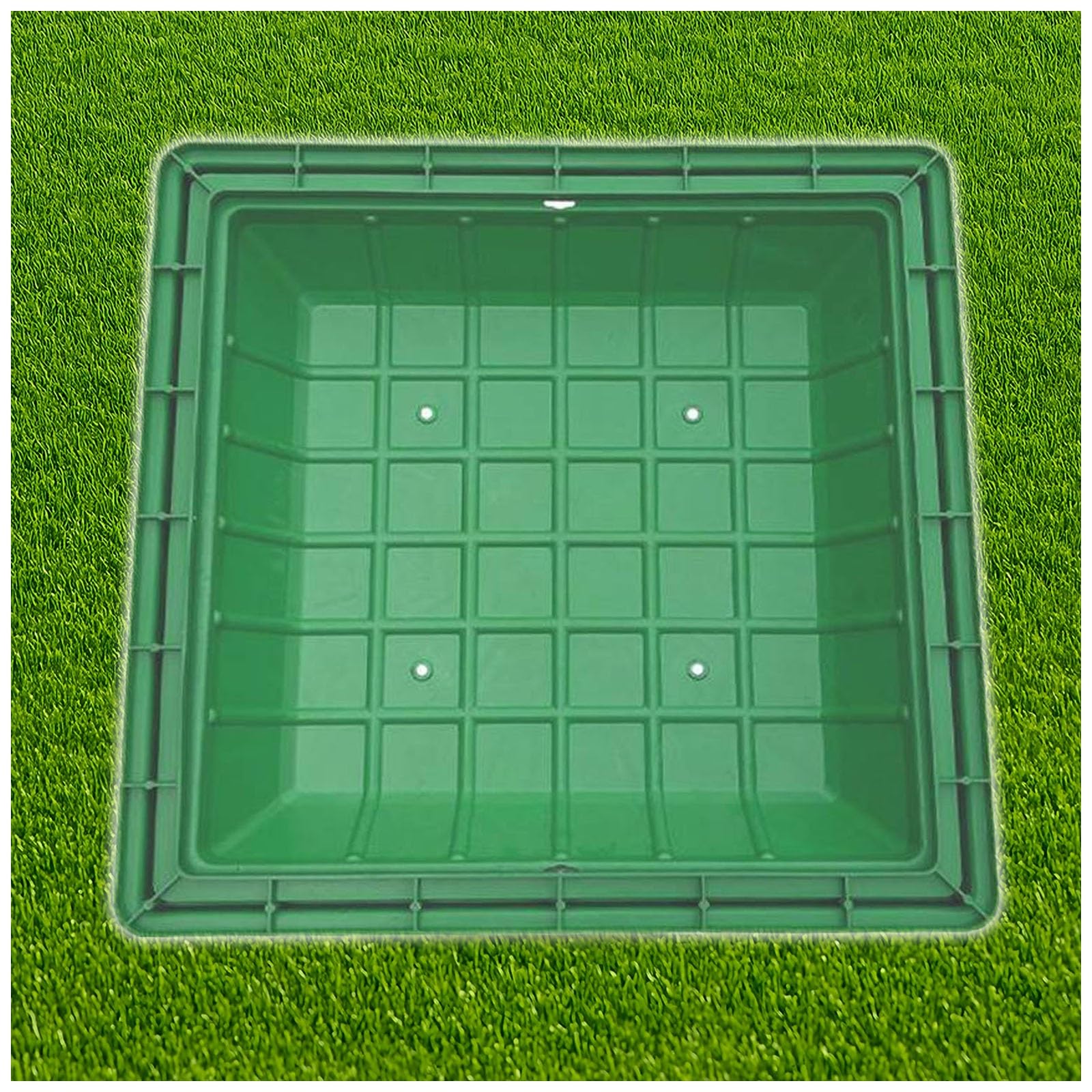 Grilles d'évacuation invisibles carrées 60x60 en résine