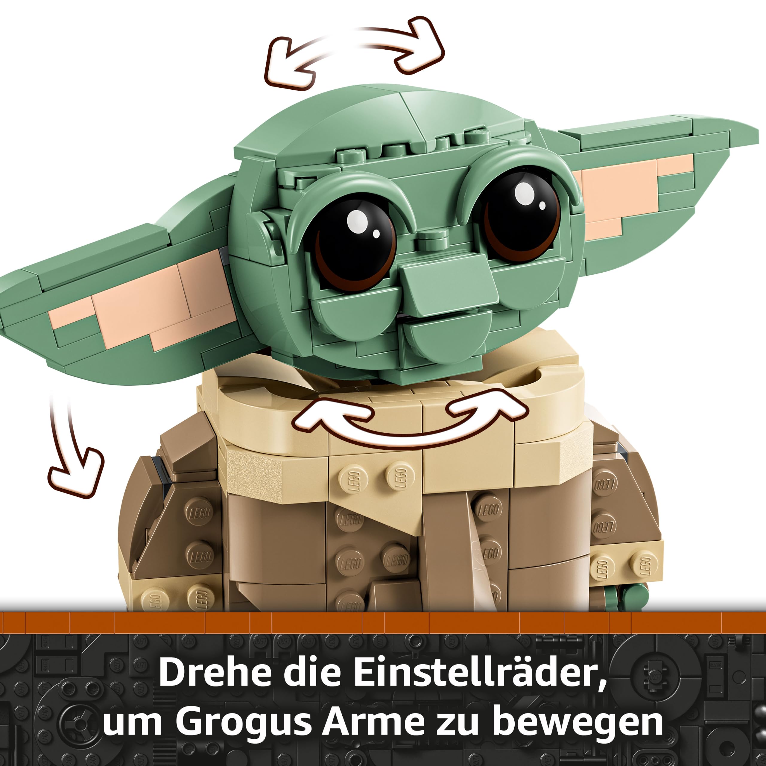 LEGO Star Wars 75403 Grogu in Seiner Repulsorwiege aus The Mandalorian - Minifigur zum Sammeln - Modell zum Bauen, Spielen und Ausstellen - Wohn-Deko - Geschenk für Jungen und Mädchen ab 10 Jahren