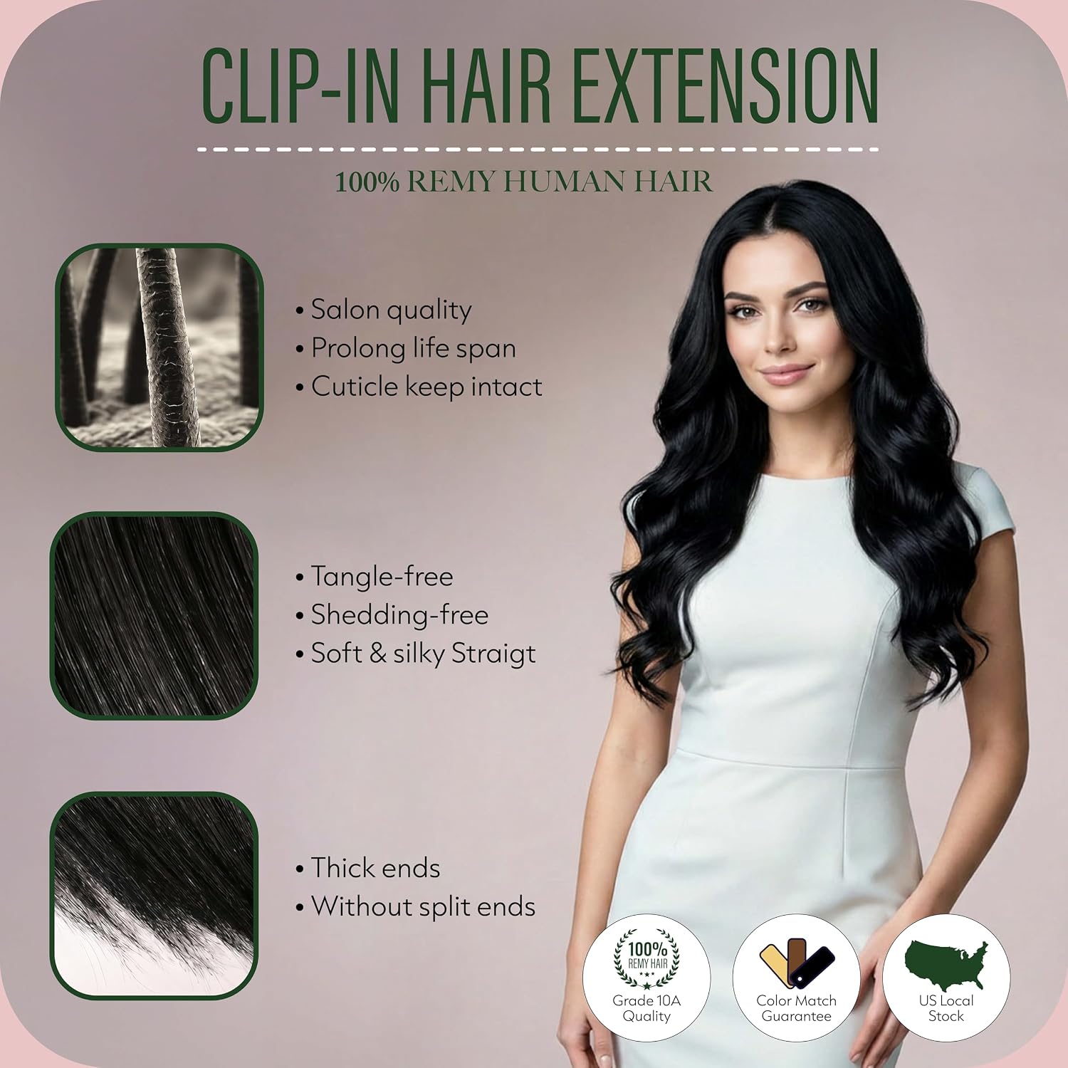 Clip in Hair Extensions Real Human Hair, 20 Inch 120g 7Pcs Remy Human Hair Extensions Clip ins for Women, Natural Looking Soft Silky Straight, 1 Jet Black