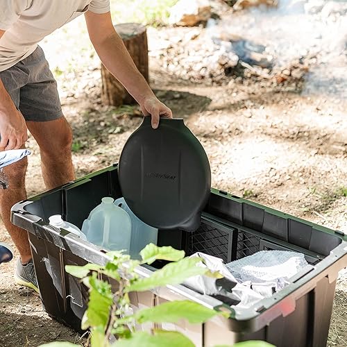 Miniatura 10 de Dunny Seat Asiento portátil para inodoro al aire libre con tapa para campamento, senderismo y preparación de emergencias, se adapta a la mayoría de