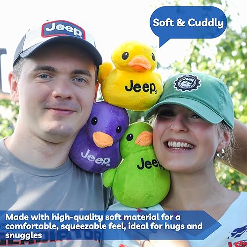 Miniatura 6 de Logotipo de Texto de Jeep Pato de Peluche Suave - Perfecto para los Entusiastas que Han Sido Engañados (Amarillo)