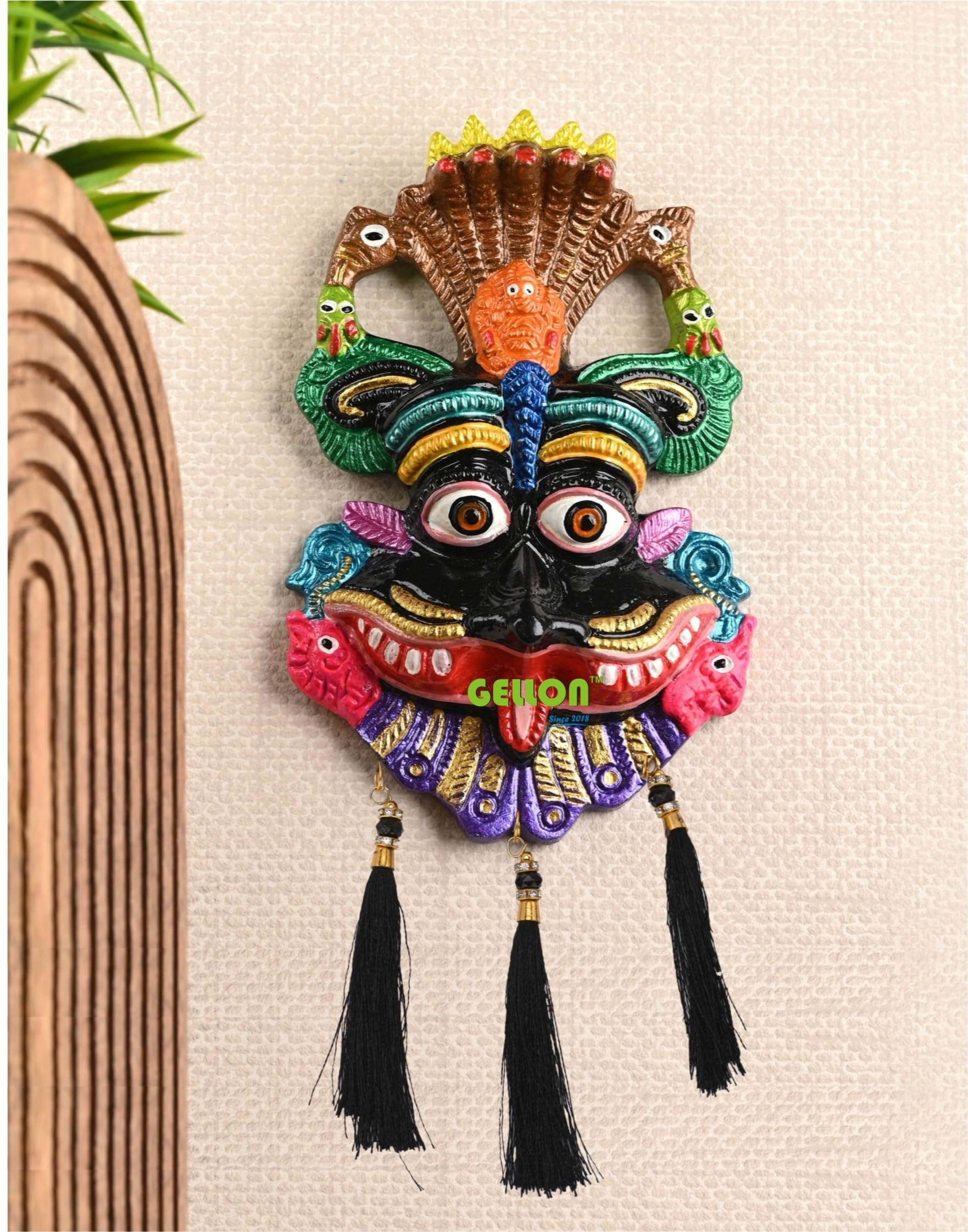 GELLON Kirtimukha for Home Door in Aluminium Metal, Kirtimukha Wall Hanging for Home Decor (Multicolor) (B0CCVM3SMJ) Amazon Price History, Amazon Price Tracker