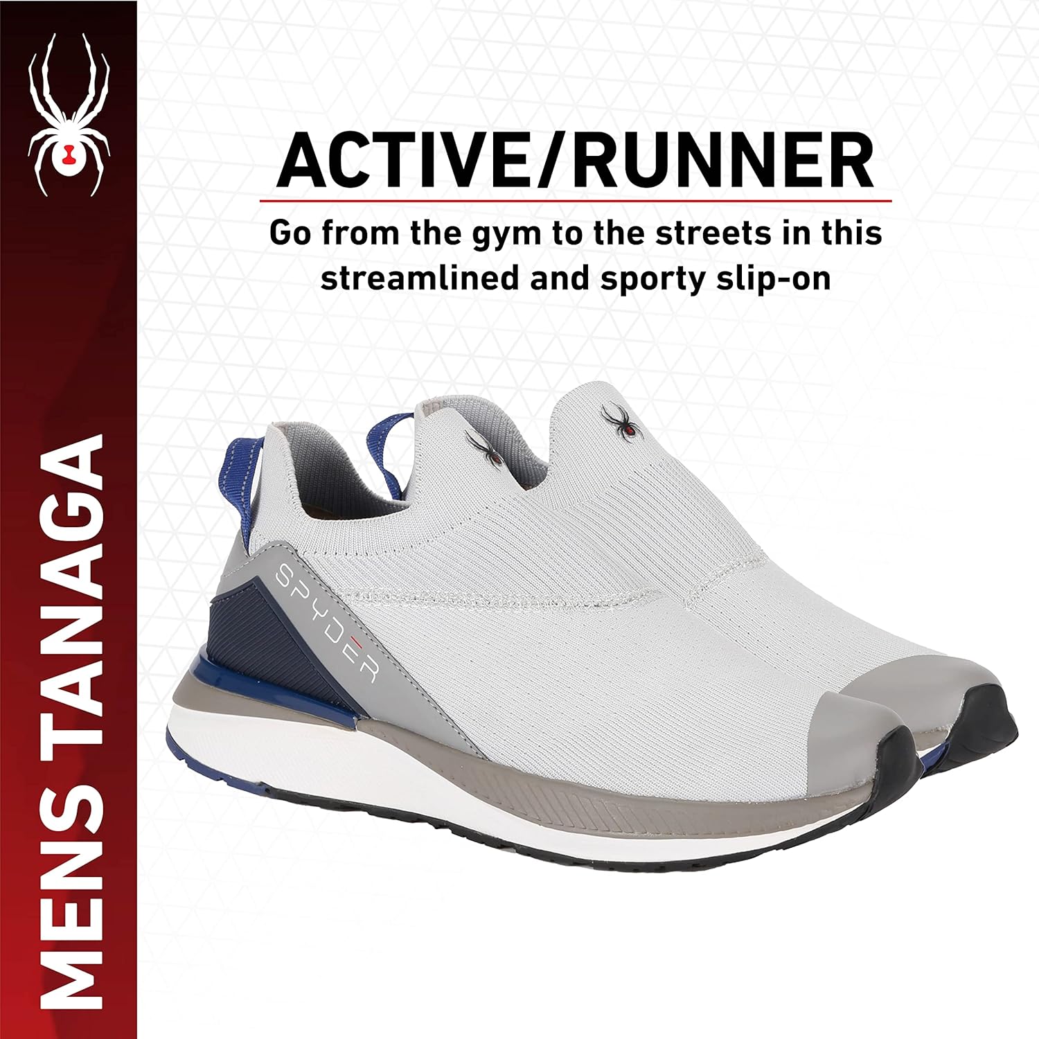 Spyder Men's Road Running Shoes, Glacier Grey, 11 - Image 4