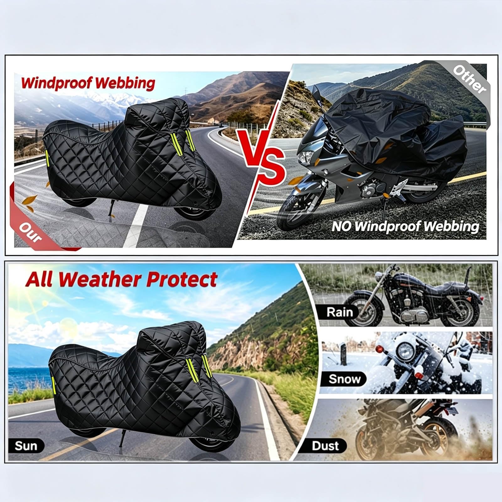 Motorrad Abdeckplane kompatibel mit Paton S1-R 60 UV-stabilisiert(Silver)