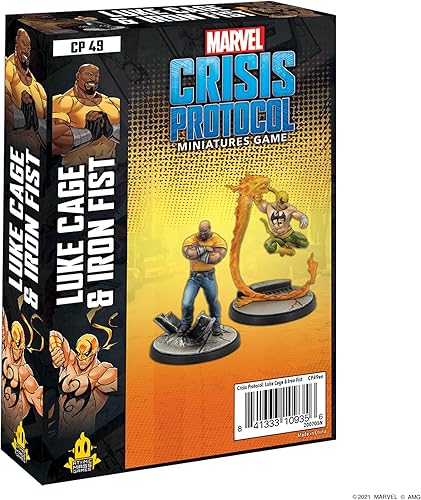 Marvel Crisis Protocol Luke Cage y Iron Fist - Paquete de personajes  Juego de batalla en miniatura  Juego de estrategia para adultos y adolescentes