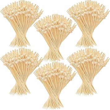 1000 Pieces Cocktail Picks, 4.7 Inch Wooden Fancy Toothpicks for Appetizers food Drinks, Decorative Long Appetizer Skewers Food Picks for Charcuterie Boards Accessories Party Supplies