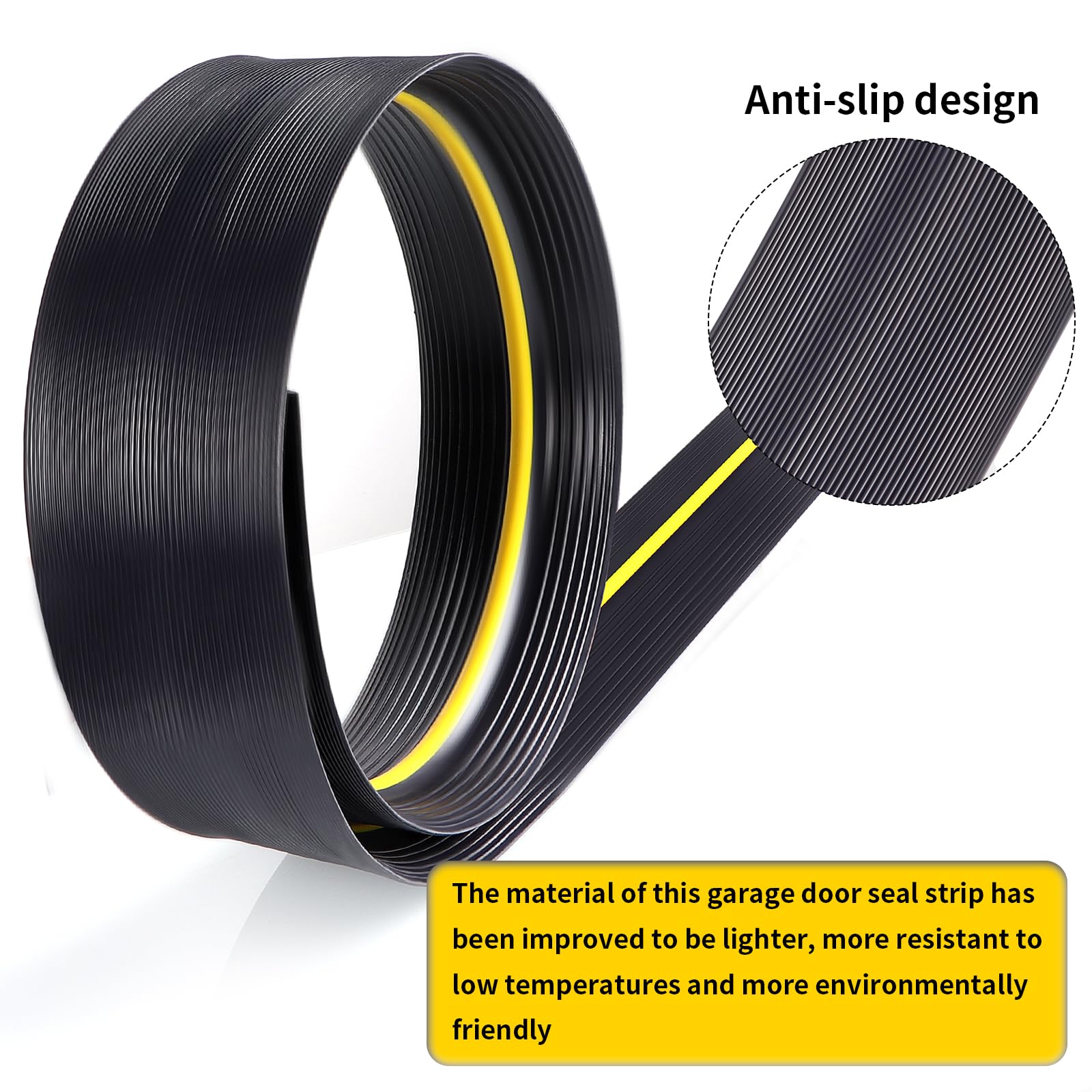 Afdichtingsband SucceBuy Voor Drempel En Onderzijde Garagedeur Van 488cm Universeel Waterdicht Pvc