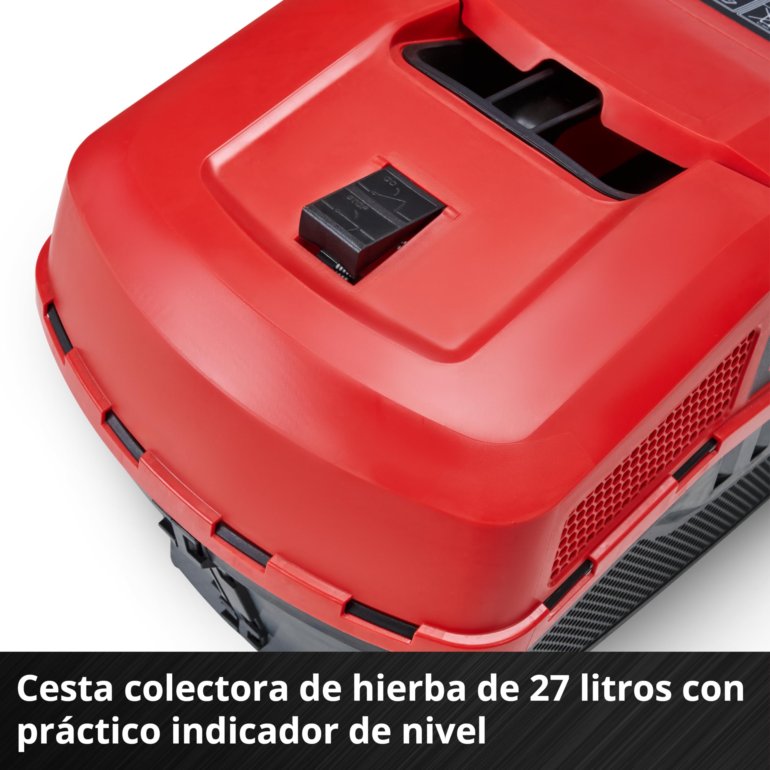 Einhell cortacésped con batería GE-CM 18/32 C Li BL-Solo Power X-Change (18 V, 32 cm de Ancho de Corte, hasta 270 m2, brushless, Cesta 27 l, Corte Cerca del Borde, sin batería)