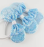 Vista 26 de Diadema con orejas de ratón de Minnie de leopardo, decoración de fiesta, diadema de orejas de ratón para disfraz de Halloween, accesorios para el 2