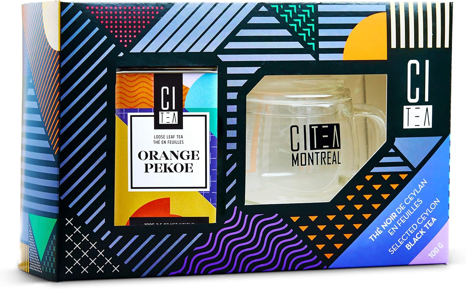 Orange Pekoe Black Tea 100g and infusion cup tea set for oneCitea TeaForOne Sets