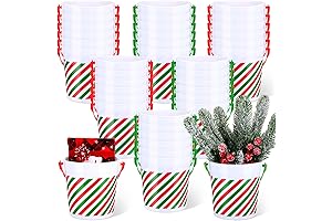 32-Count 34-Ounce Festive Holiday Buckets