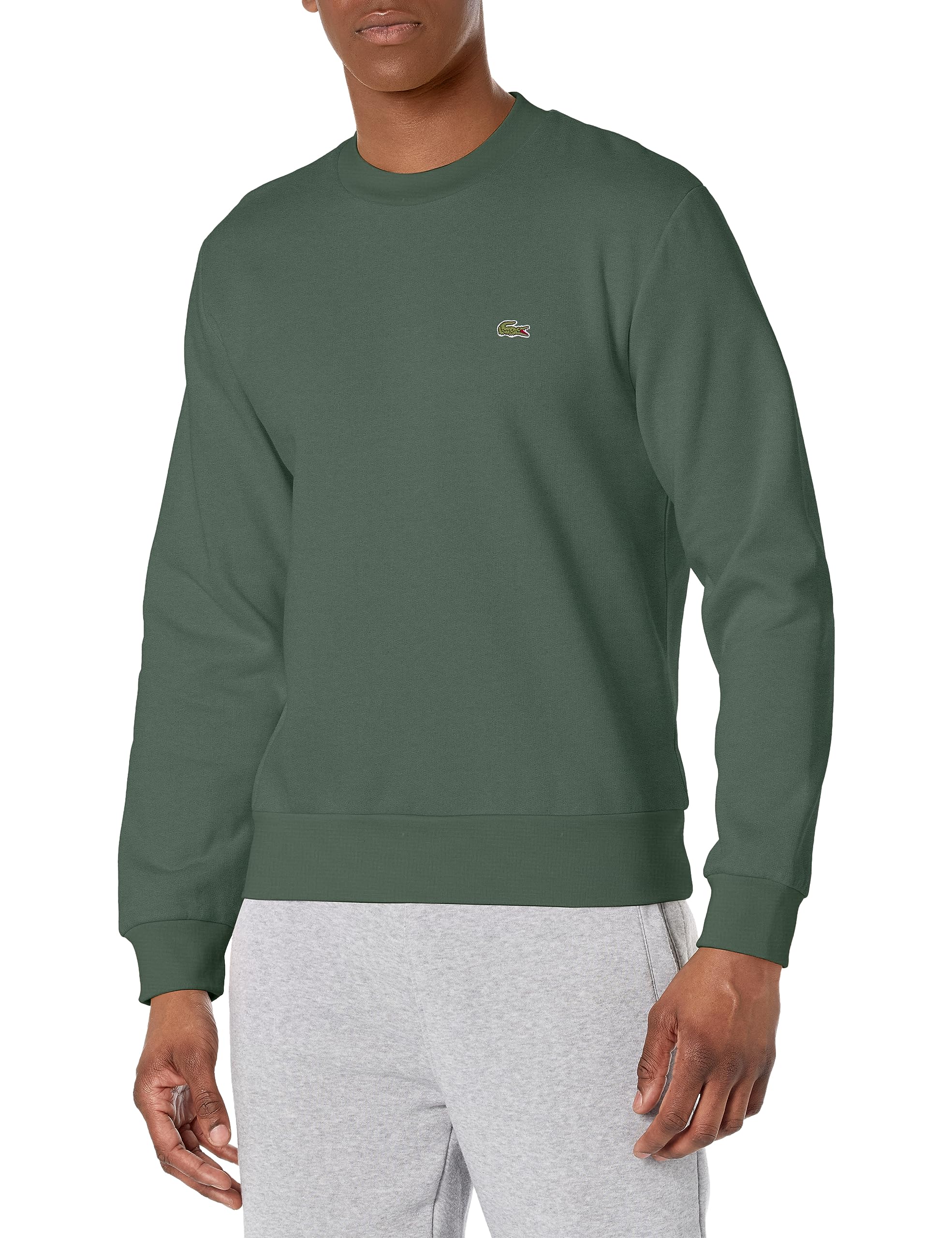 Lacoste mens Organic Brushed Cotton Sweatshirt