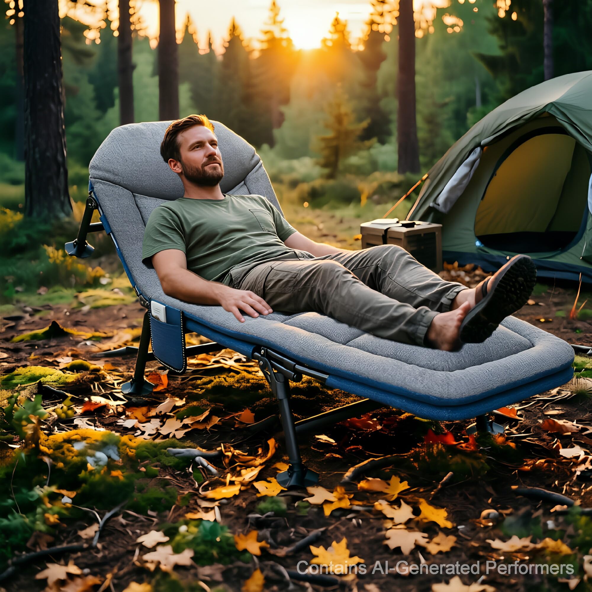 Sonnenliege Klappbare, Gartenliege, Liegestuhl mit Kissen und Seitentasche, Strandliege 6-fach Verstellbare Rückenlehne, Liegen Belastbar bis 200 kg, Relaxliege für Garten, Camping, Balkon (grau)