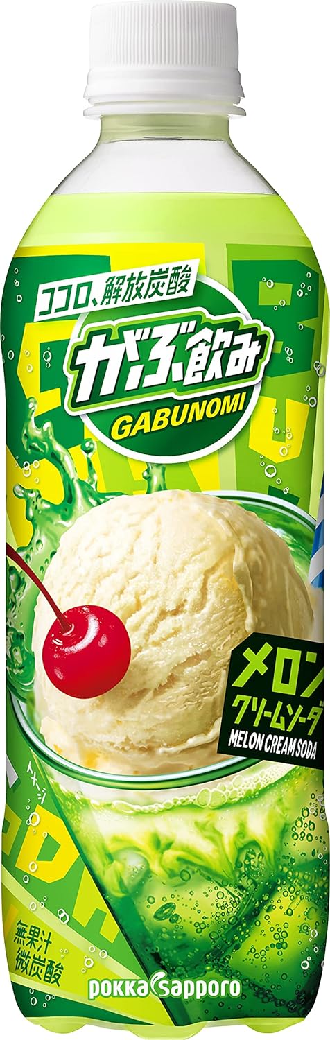 Amazon ポッカサッポロ がぶ飲みメロンクリームソーダ 500ml 24本 がぶ飲み 炭酸飲料 通販
