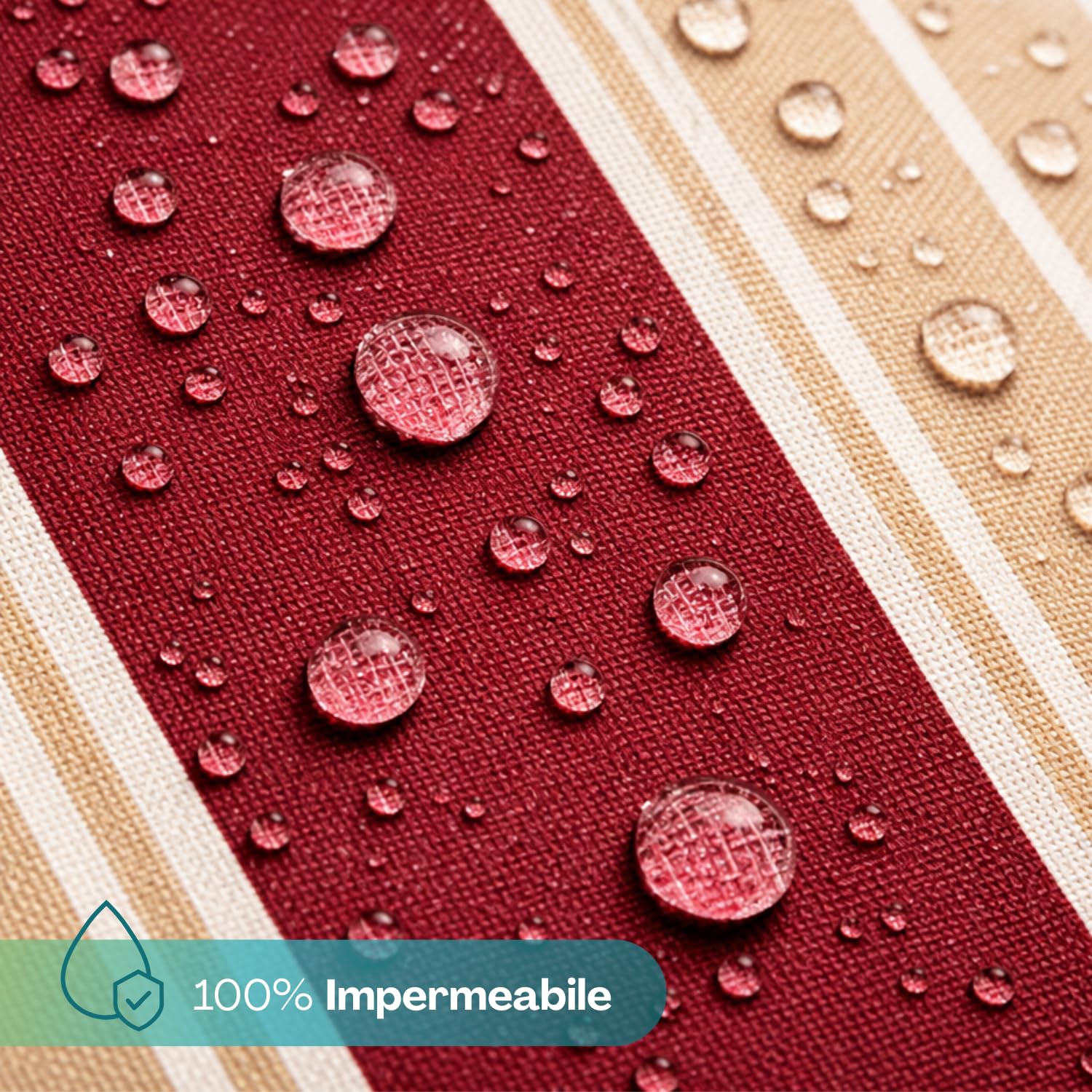 Paluplus Tenda da Sole a Caduta, Misura 400x300 cm, Senza Cassone con braccio avvolgibile e Braccetti Fermatenda, Telo Resistente 280 g/m², per Balcone e Terrazzo -3910F -10 (Bordeaux e Crema)
