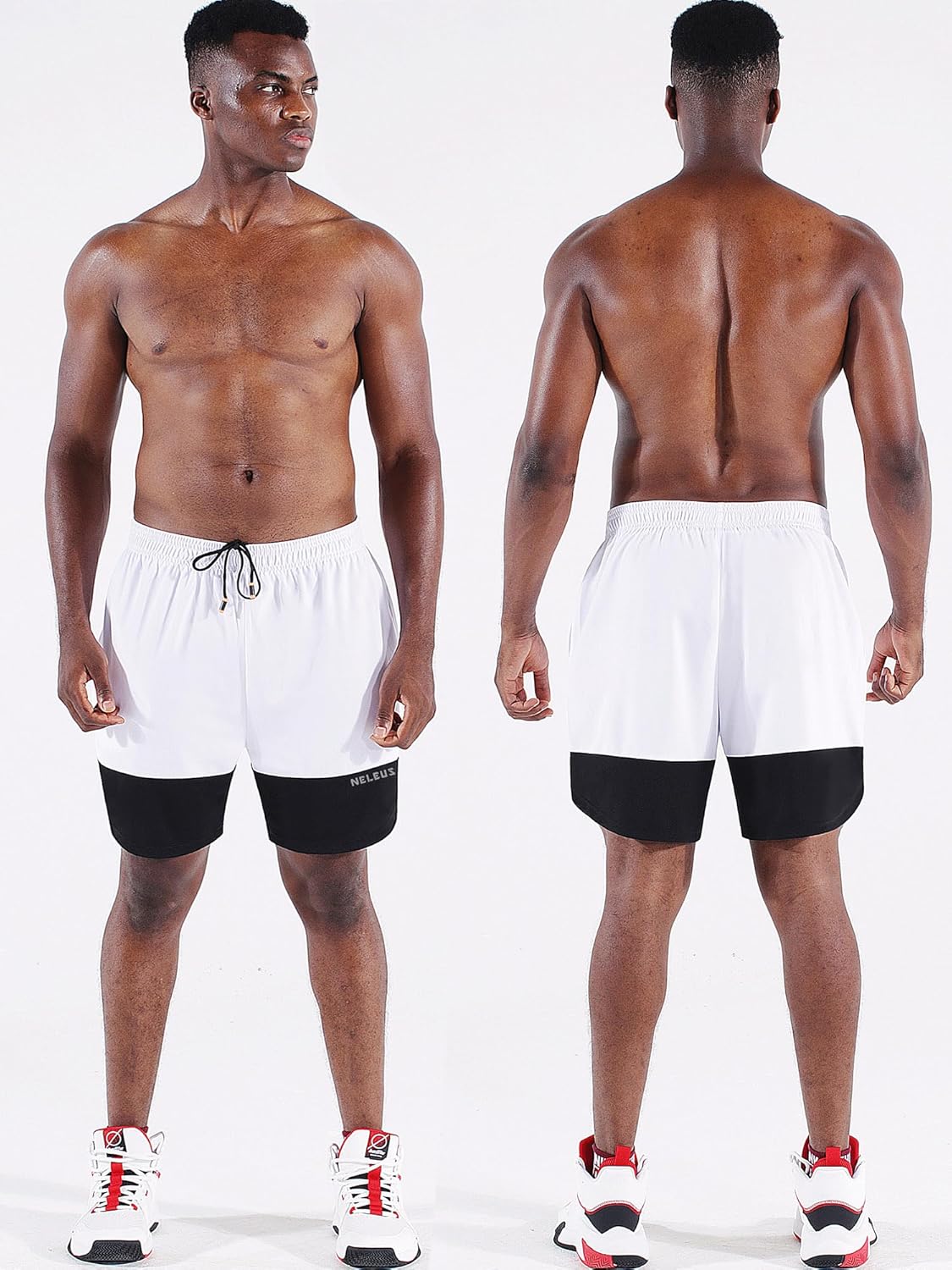 NELEUS Men's 2 in 1 Running Shorts with Liner,Dry Fit Workout Shorts with Pockets - Image 7