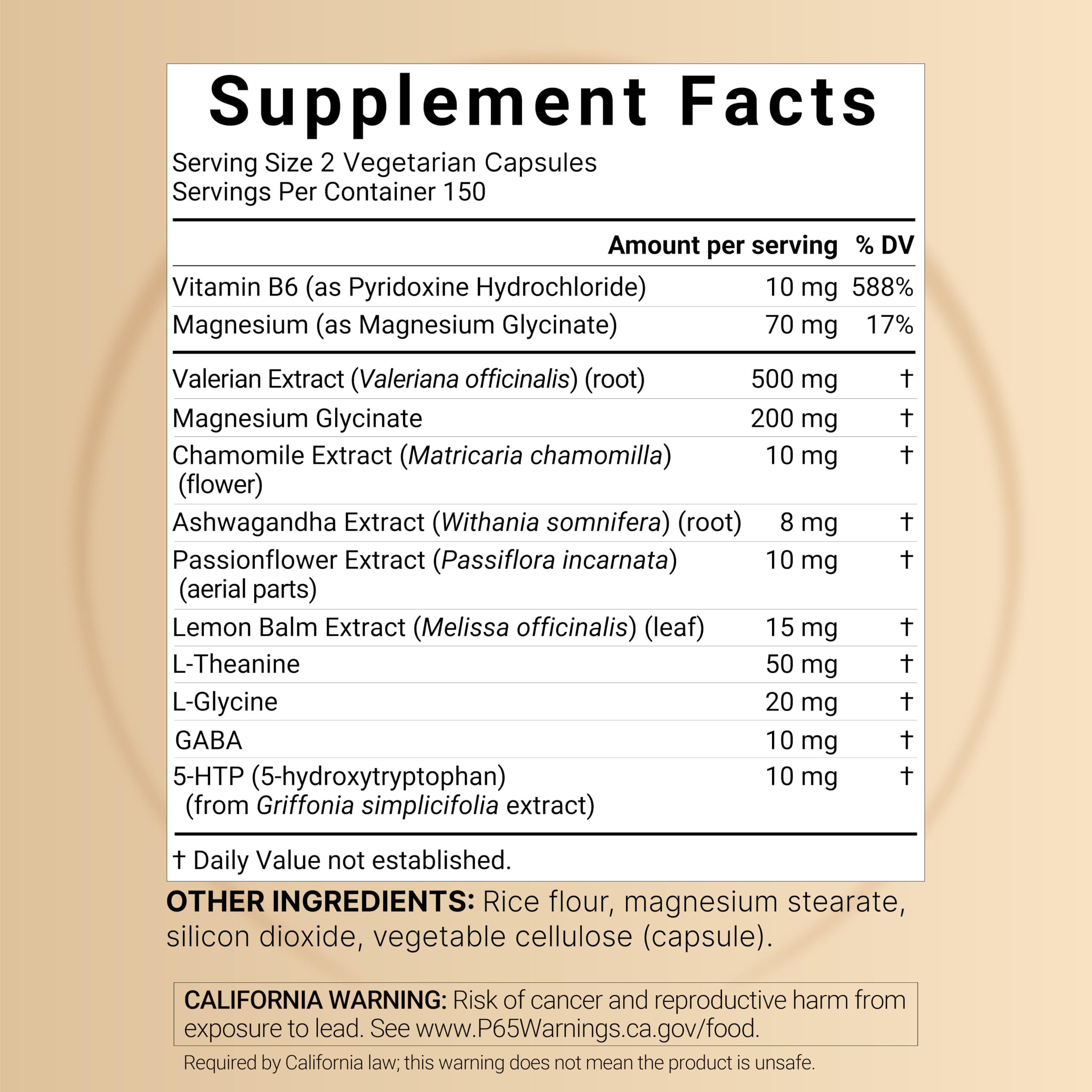 NatureBell Valerian Root for Sleep, 300 Veggie Capsules with Magnesium Glycinate, Chamomile, Passionflower, Lemon Balm, Ashwagandha, & More – Relaxation & Sleep Support Supplement – Melatonin Free — Amazon image 2
