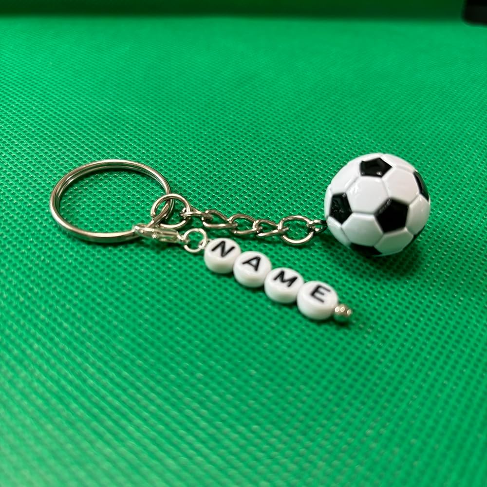 Amazon.co.jp: サッカー サッカーボール キーホルダー 名入れ