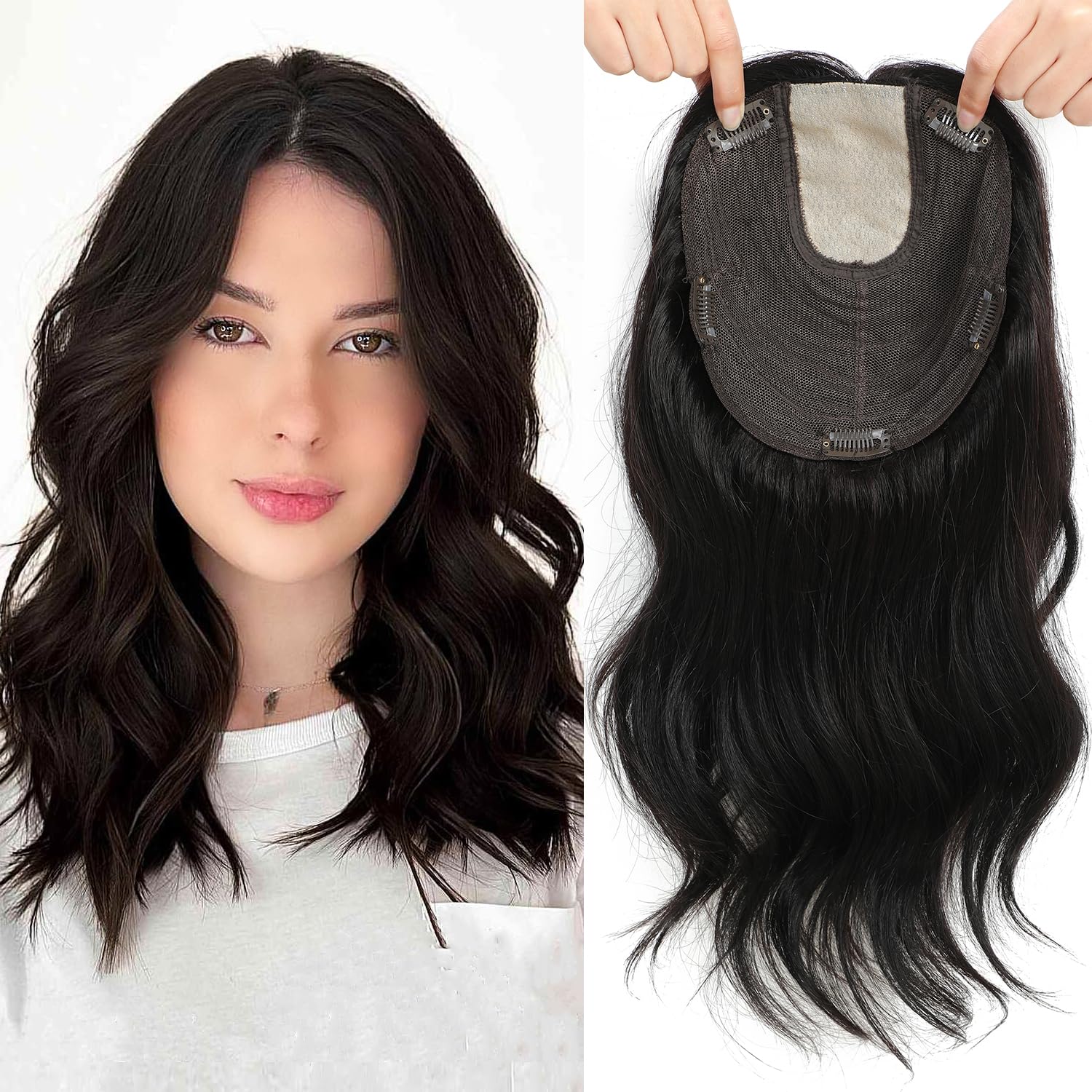 Amazon.com : Human Hair Topper Hair Toppers for Women Real 